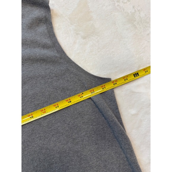 Polo Ralph Lauren Mens XL Pima Cotton V-Neck Sweater Vest Heathered Gray Taupe - Picture 4 of 8